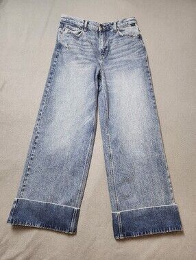 WOMEN'S CELLO HIGH RISE WIDE LEG CUFFED JEAN Sz 11